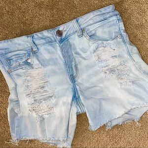 American Eagle Distressed Jean Shorts